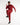 Man in a red sauna suit tracksuit with a white boxraw logo on the chest as well as adjustable wrist straps and made from polyester.